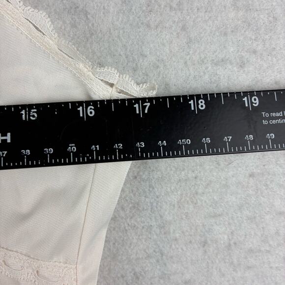Vintage Ladies Nightgown Slip Dress Size 38 (Measured 34) Bridal Ivory Sexy READ - Picture 8 of 11